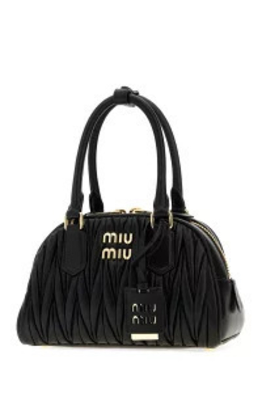 Miu Miu Bag Nappa Handbag Arcadie Leather Black